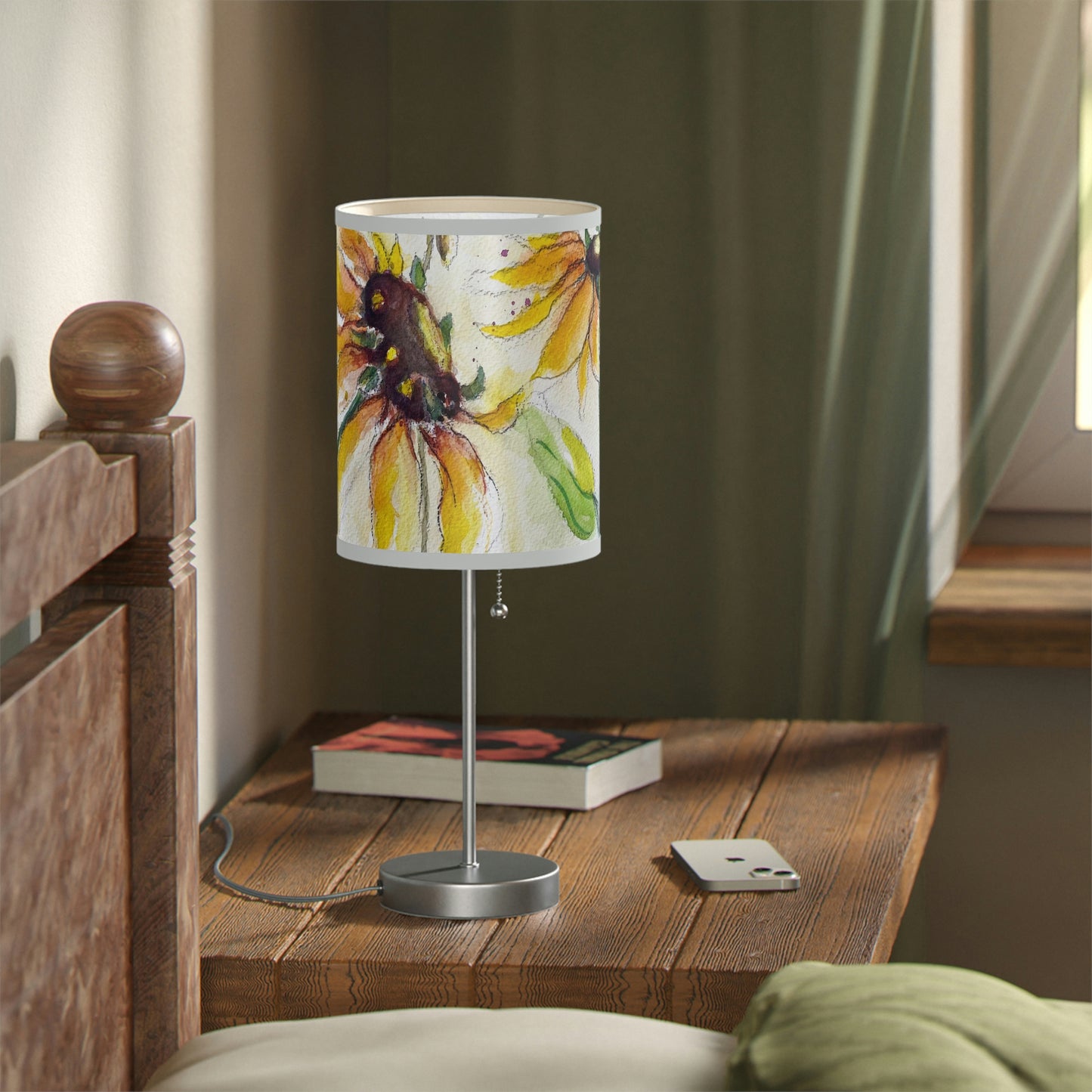 Autumn Sunflowers Lamp on a Stand, US|CA plug