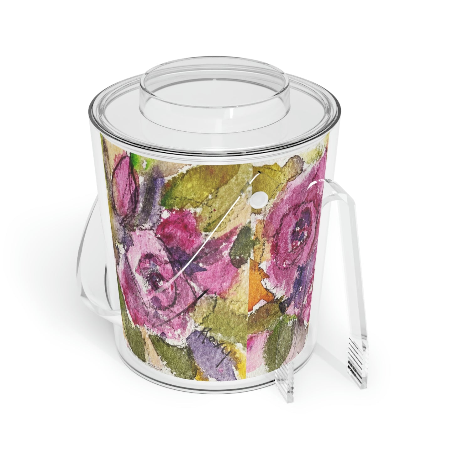 Pink Roses Ice Bucket