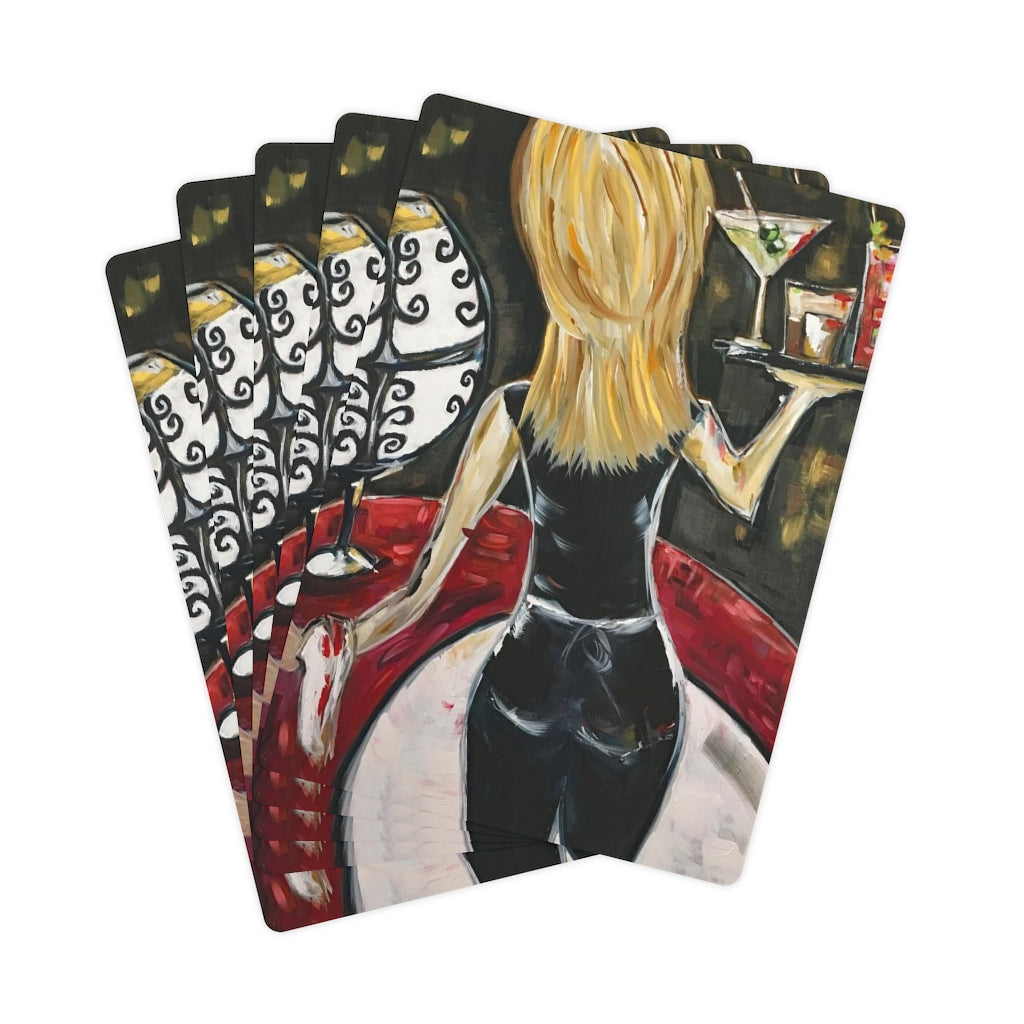 Bottoms Up! (Cocktail Waitress) Poker Cards/Playing Cards