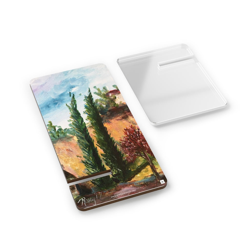 Cypress Trees Landscape Phone Stand