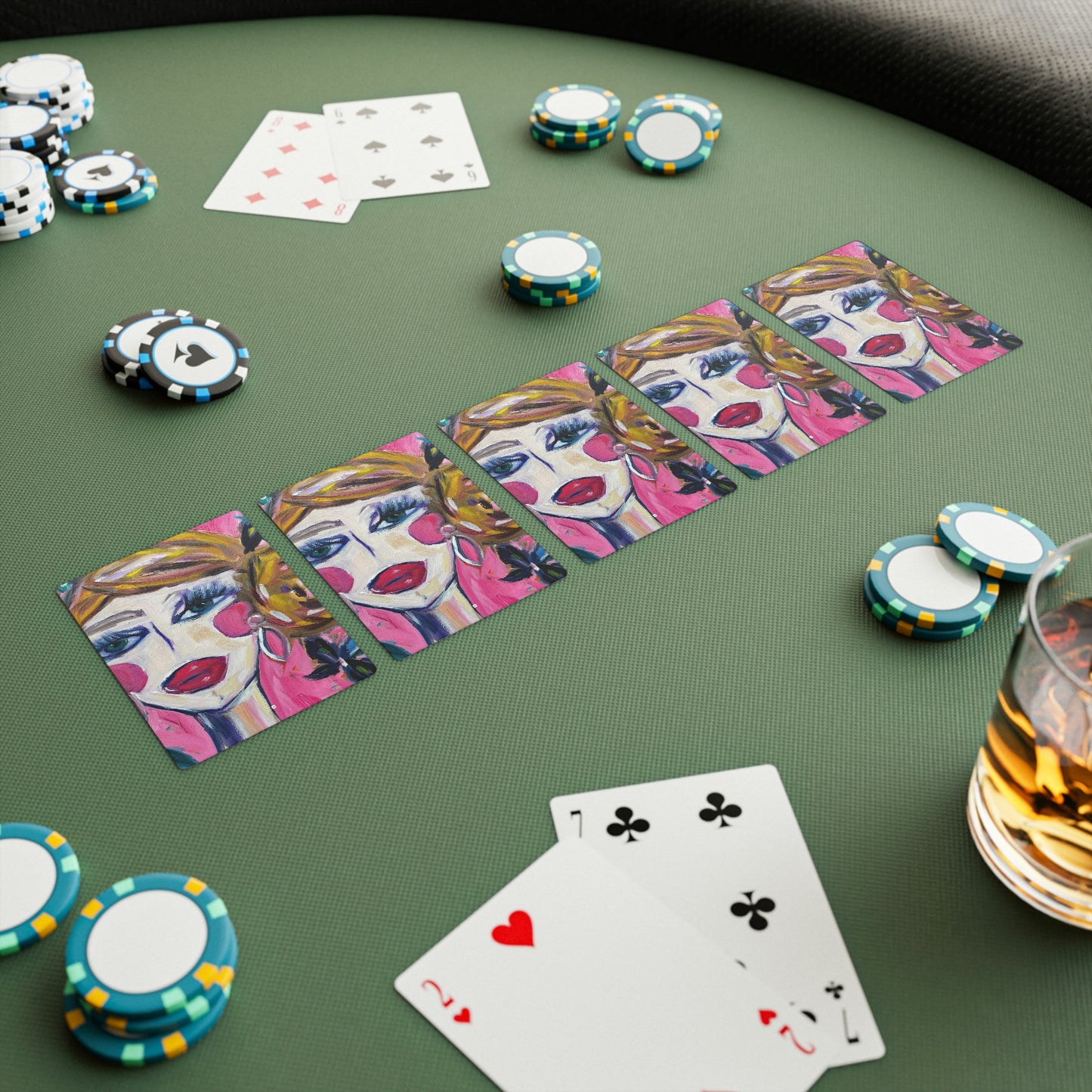 Dame aux iris Cartes de poker/Cartes à jouer