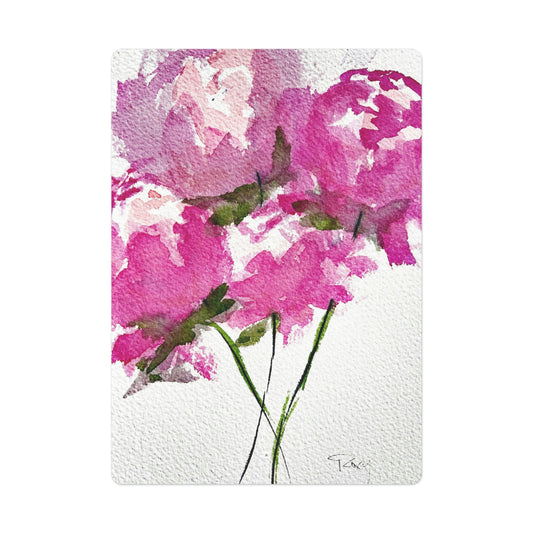 Pivoines roses moelleuses - Cartes de poker/cartes à jouer