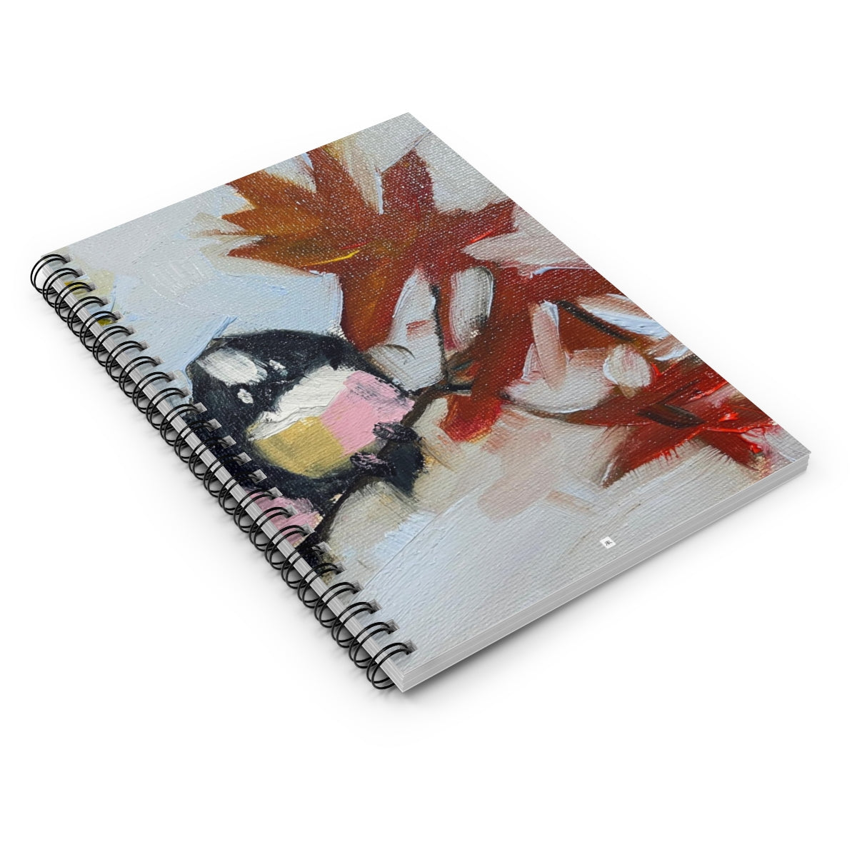 Chickadee in a Maple Tree Spiral Notebook