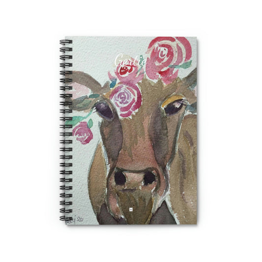 Gertie - Pintura de vaca caprichosa Cuaderno de espiral